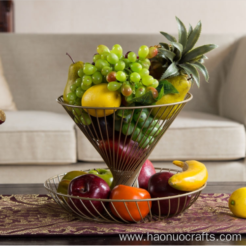 Double funnel fruit basket